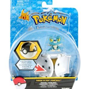 Tomy Pokemon Throw 'N' Pop Froakie and Ultra Ball